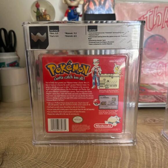 WATA Grade 8.5 Pokemon Yellow & Red CIB Charizard Pikachu Nintendo Gameboy - Picture 3 of 9